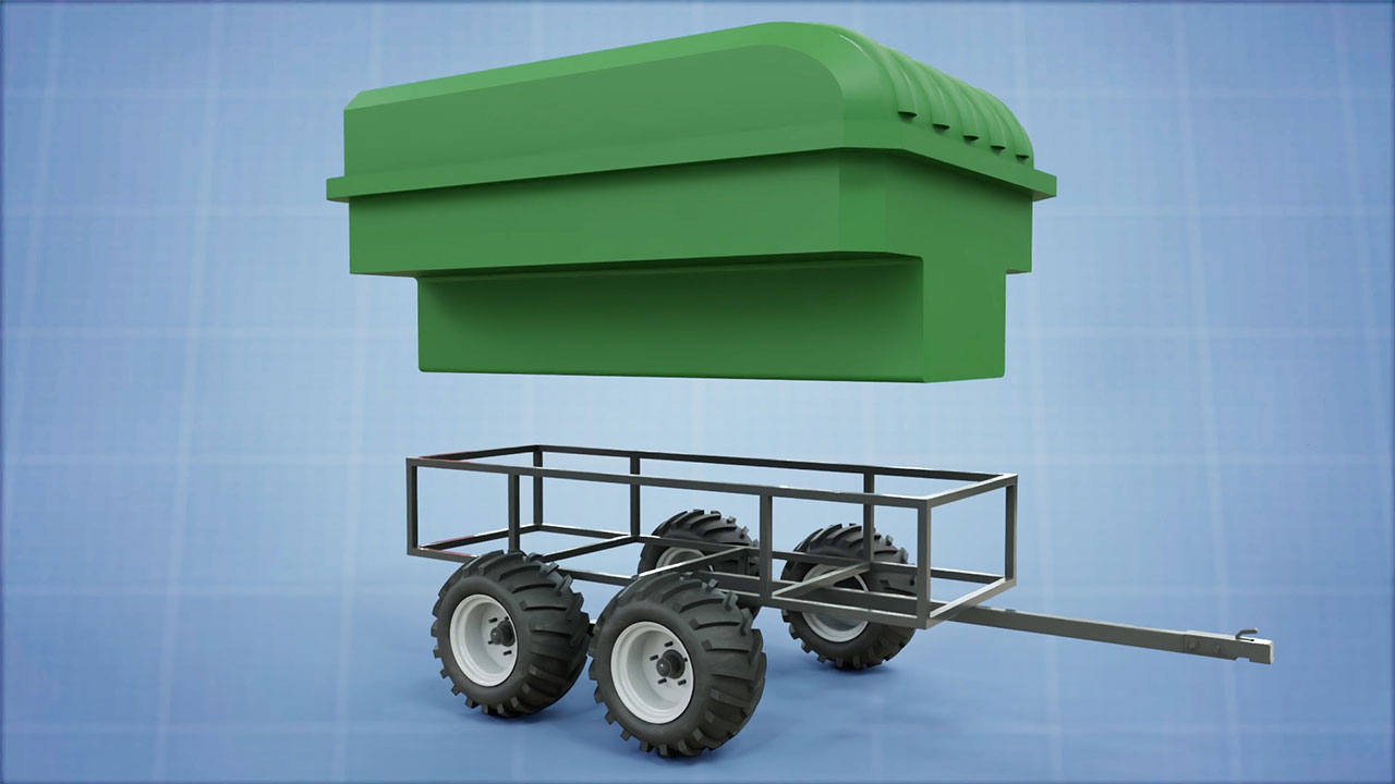 Modular 4x6 storage system with removable lid